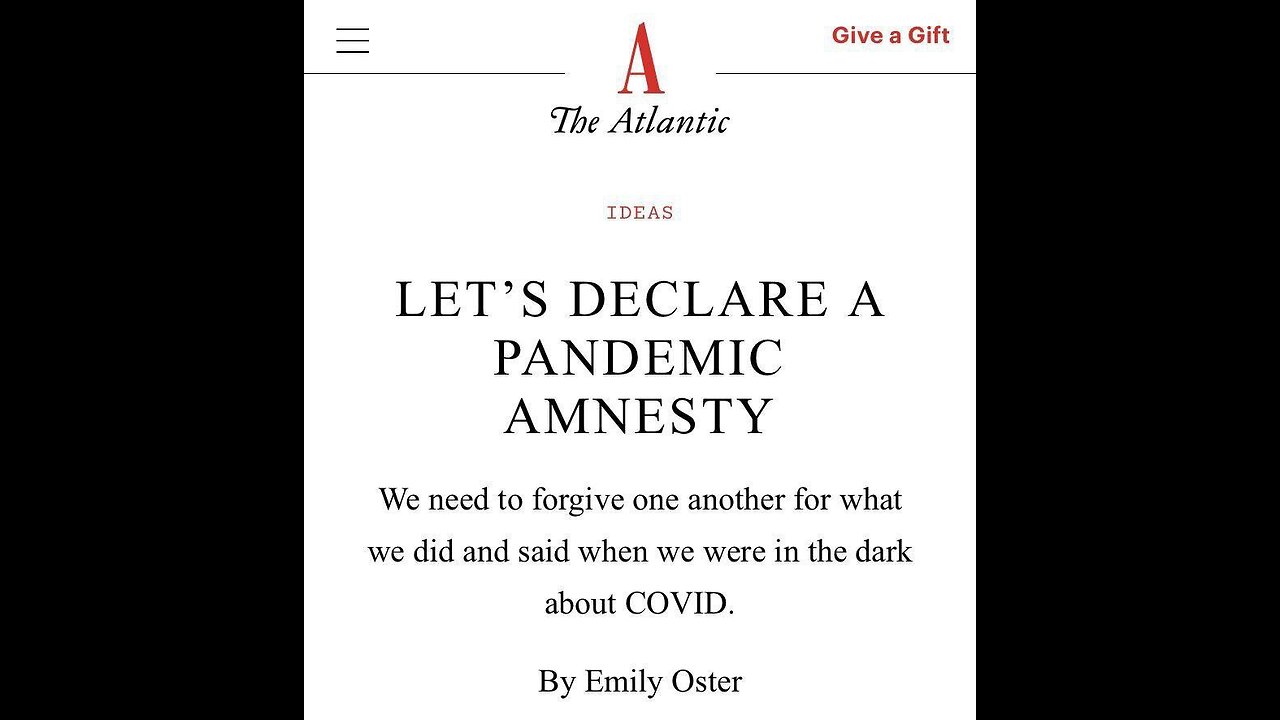 Let’s Declare a Pandemic Amnesty??? - 20 febbraio 2025