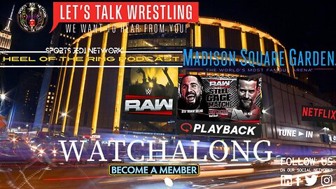 CM PUNK Vs. ROLLINS STEEL CAGE RAW NETFLIX WRESTLING WATCH ALONG with HEEL OF THE RING PODCAST Live