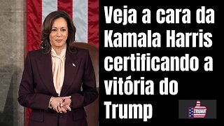 Veja cara de Kamala Harris certificando a vitória do Presidente Donald Trump