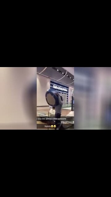 Total Degenerate Throws A Seat From The Second Floor Of The Westfield Mall In London, UK