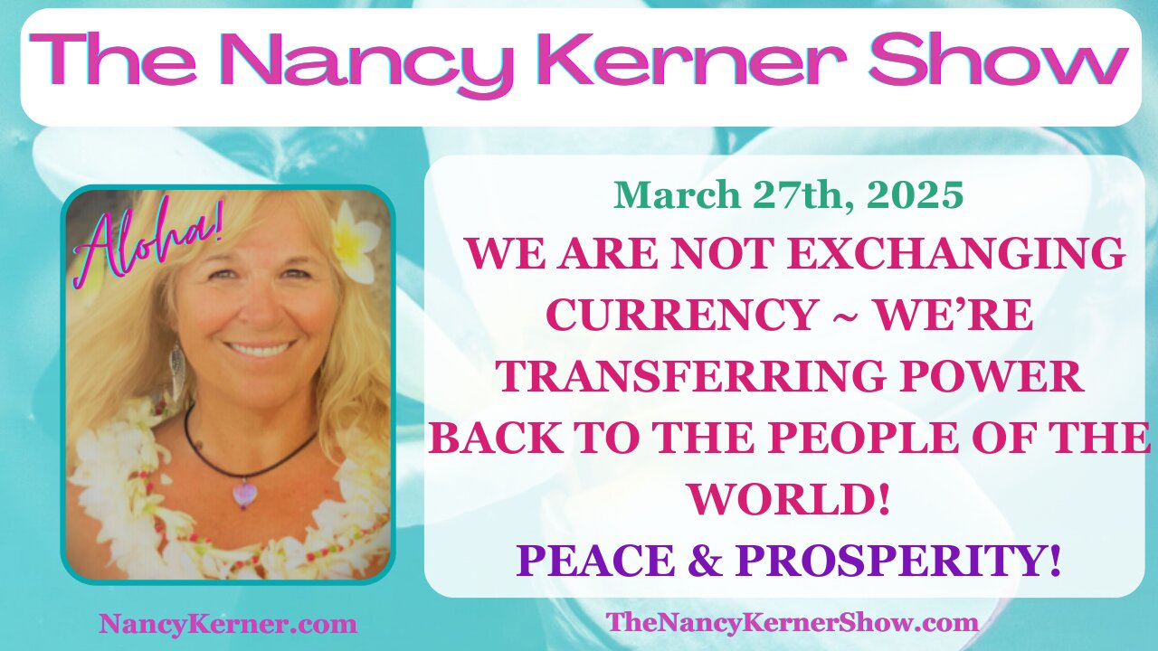 We’re Not Exchanging Currency~We’re Transferring Power Back > People of the World! Peace/Prosperity!