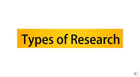 Types of Research