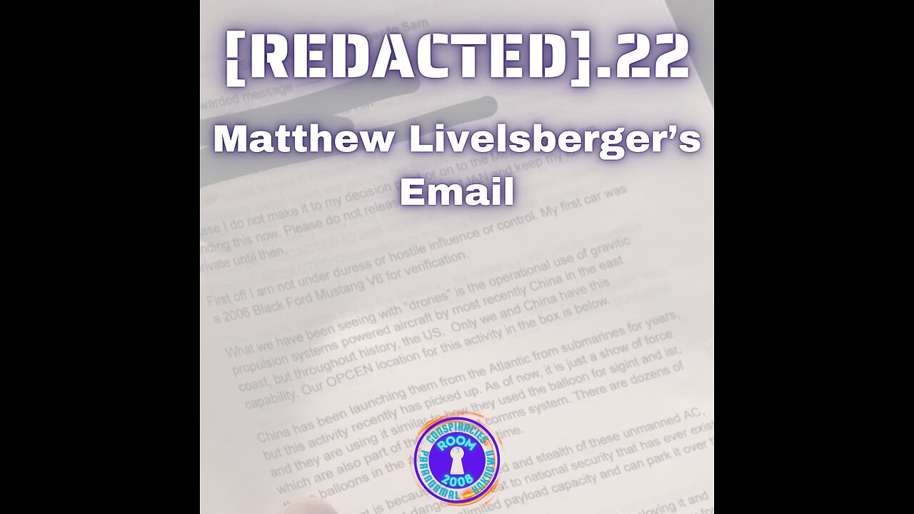 [REDACTED].22 - Matthew Livelsberger's Email