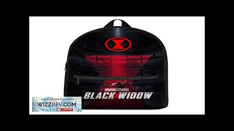 Marvel Studios Agent Romanoff Black Widow Red Logo Knapsack Review