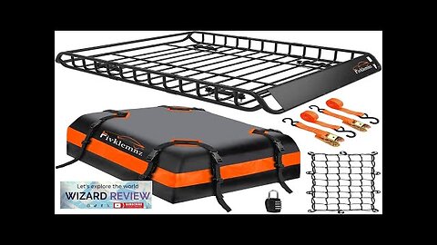 Roof Rack Cargo Carrier Universal Roof Basket (51"x 36"x 5") + 15 Review