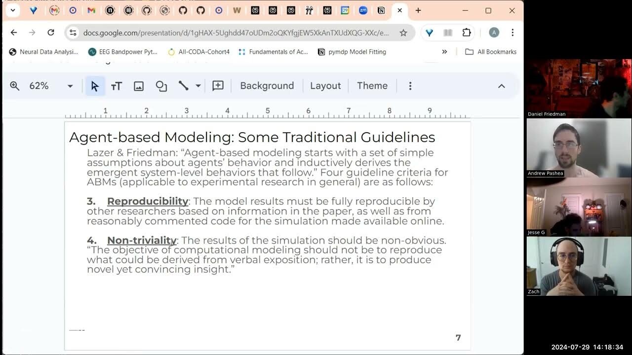 ActInf Textbook Group ~ Cohort 6 ~ Session 15 (Applying Active Inference, Social Science) 7/22/2024