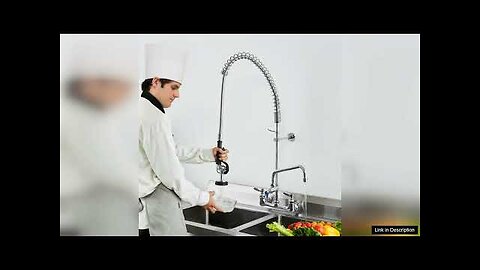 VEVOR Commercial Faucet with Pre-Rinse Sprayer 36" Height 8" Center 12" Swing Review