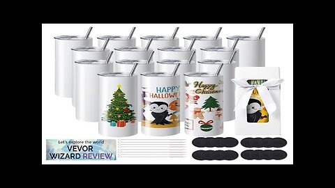 VEVOR 16 Pack Sublimation Tumblers 20oz Skinny Straight Stainless Steel Sublimation Review