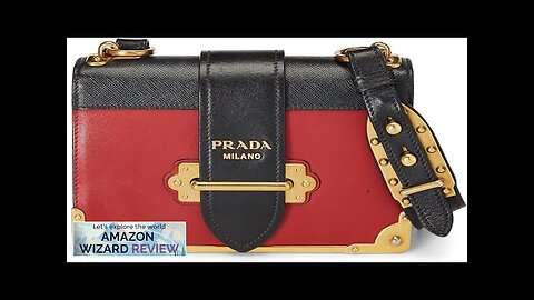 Prada Pre-Loved Red & Black Leather Cahier Crossbody RedMeant to imitate the look Review