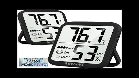 Antonki Room Thermometer for Home 2 Pack Digital Temperature and Humidity Monitors Review