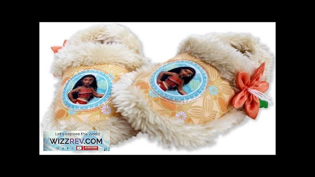 Disney Moana Toddler Girl's Plush A-Line Slippers with Faux Fur Review