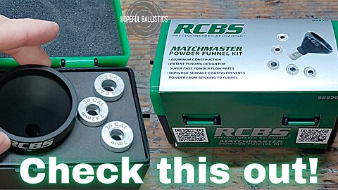 RCBS Matchmaster Powder Funnel Kit Review