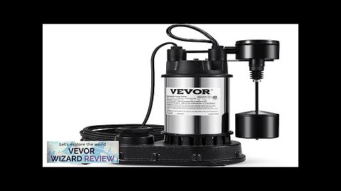 VEVOR 1.5 HP Submersible Cast Iron and Steel Sump Pump 6000 GPH Review