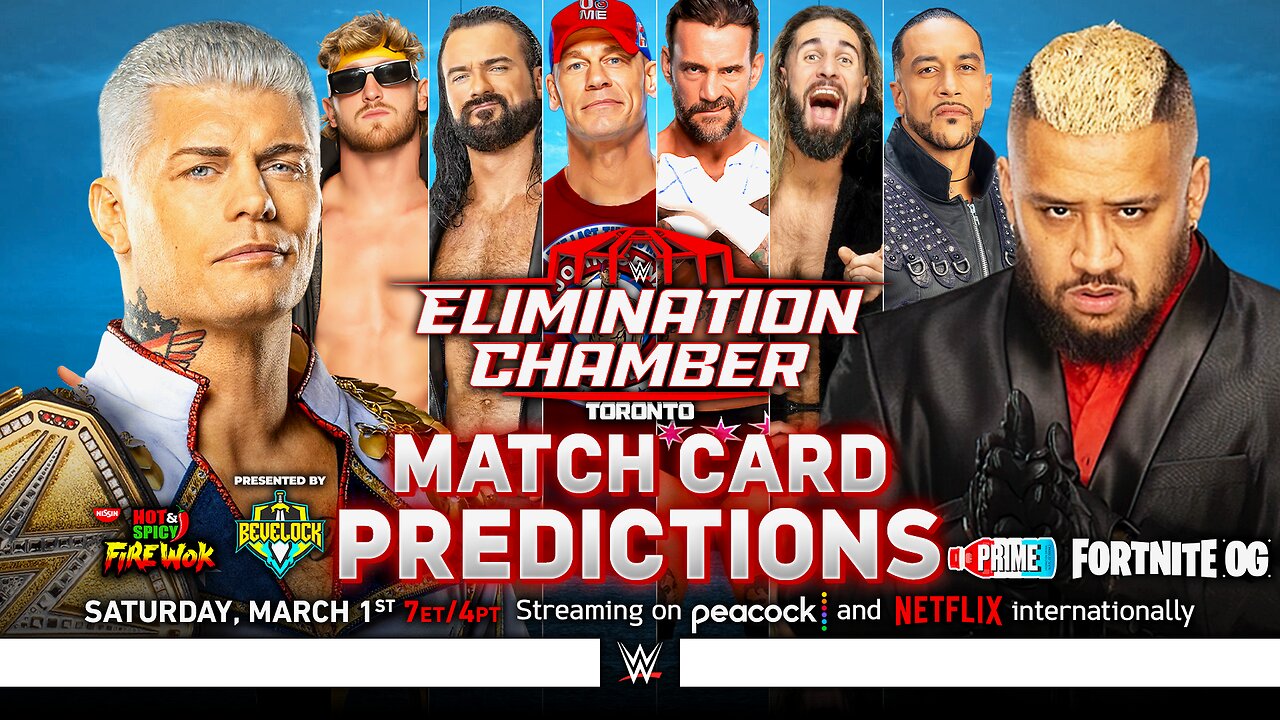 WWE Elimination Chamber 2025 - Match Card Predictions [v2] | Bevelock