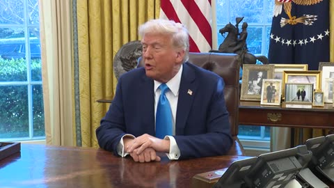 President Trump Signs Executive Orders in the Oval Office, Feb. 4, 2025