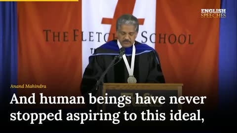 ENGLISH SPEECH | ANAND MAHINDRA: Purpose in Life