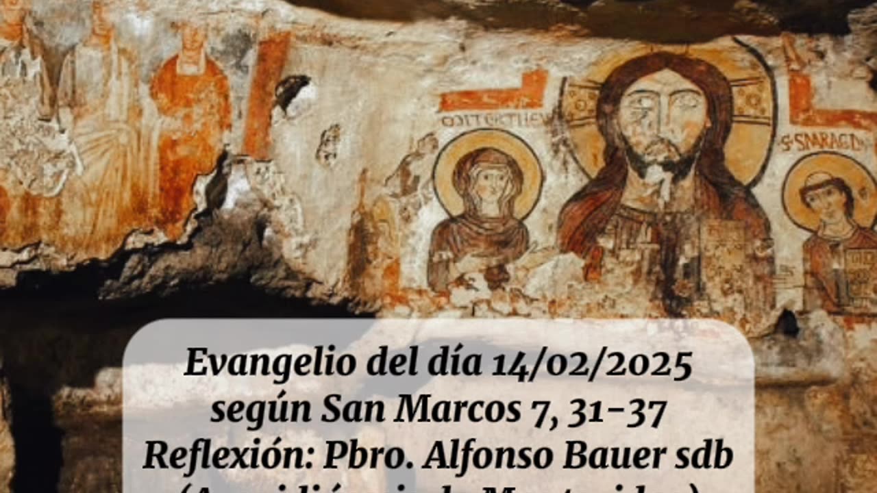 Evangelio del día 14/02/2025 según San Marcos 7, 31-37 - Pbro. Alfonso Bauer sdb