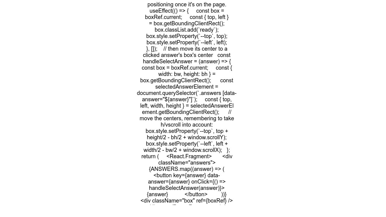 Changing absolute element position with getBoundingClientRect()