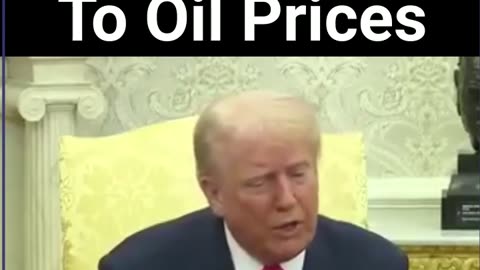 Trump Reacts To Oil Prices