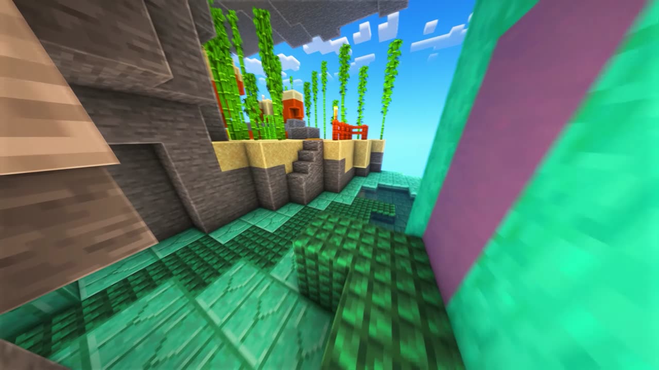 065_Minecraft Parkour Gameplay #game