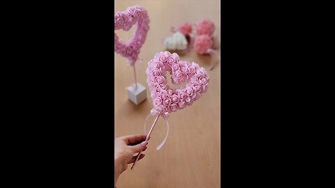 DIY Foam Rose Heart via: @createdbyandi