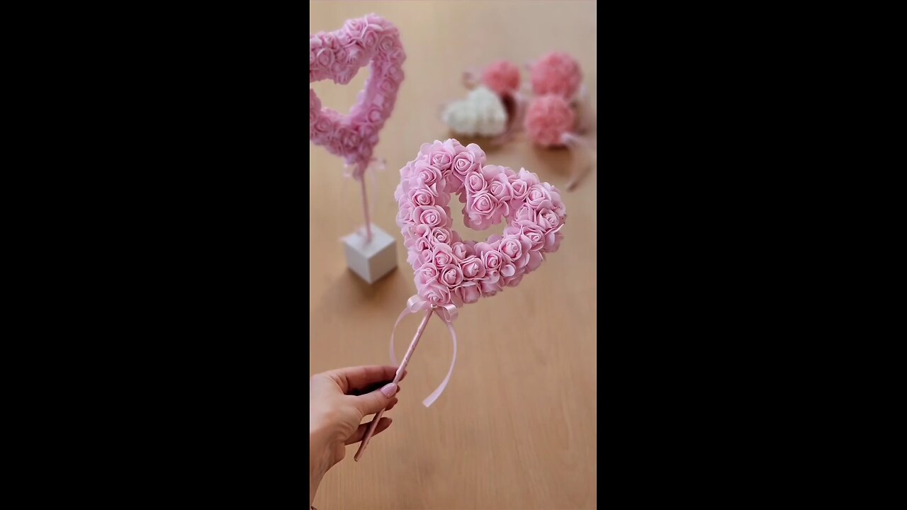 DIY Foam Rose Heart via: @createdbyandi