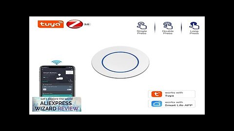 Tuya Zigbee Button Wireless Smart Scene Switch Automation Scenario Controller Smart Life Review