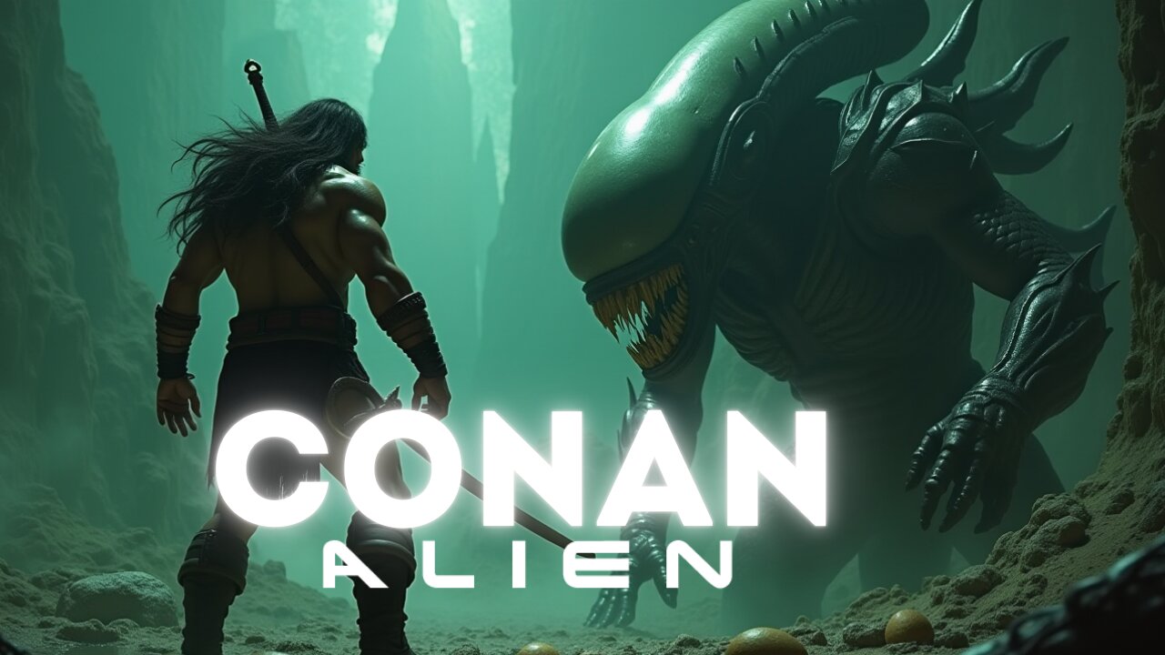Conan The Barbarian VS Alien – 1988 Heavy Metal Epic AI Trailer