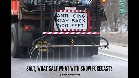 Salt, What Salt What With Snow Forecast?