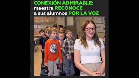 Maestra de primaria reconoce a cada uno de sus alumnos solo por la voz