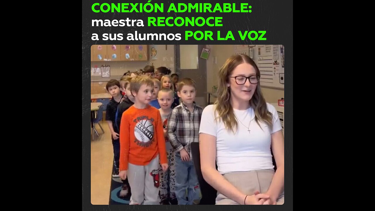 Maestra de primaria reconoce a cada uno de sus alumnos solo por la voz