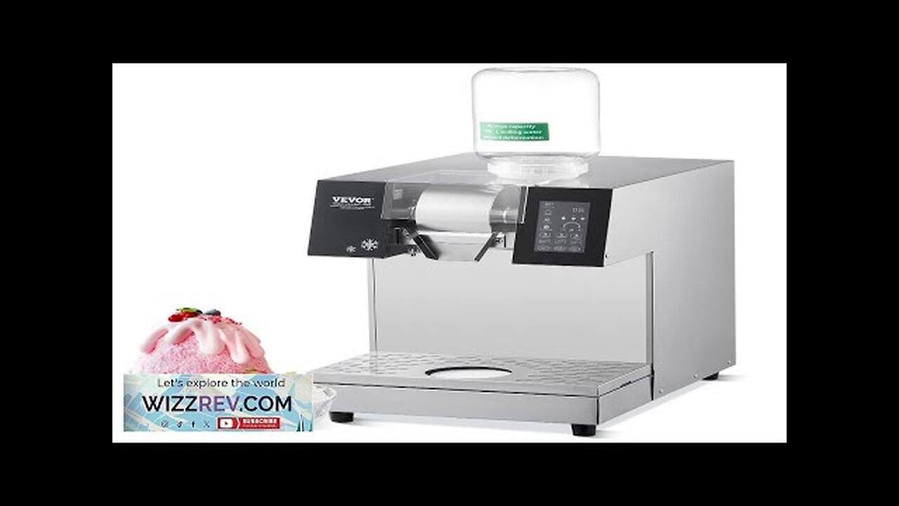 VEVOR Commercial Snowflake Ice Machine 529LBS/24H Stainless Steel for Ice Cream Review