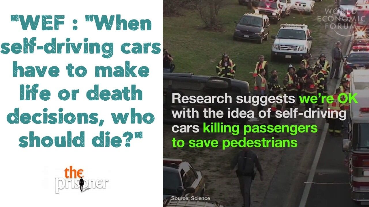 WEF : "When self-driving cars have to make life or death decisions, who should die?"