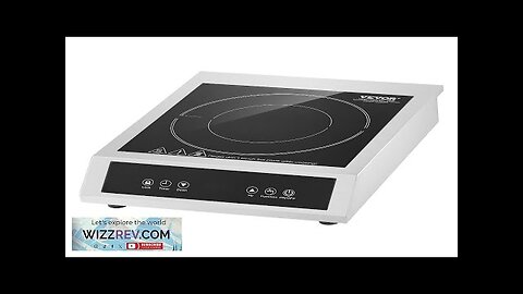 Portable Commercial Induction Cooktop 1800W Countertop Burner 9 Temp Levels Review