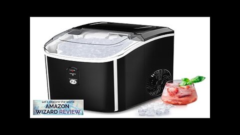 Nugget Ice Maker Countertop Portable Crushed Sonic Ice Machine Self Cleaning Ice Review