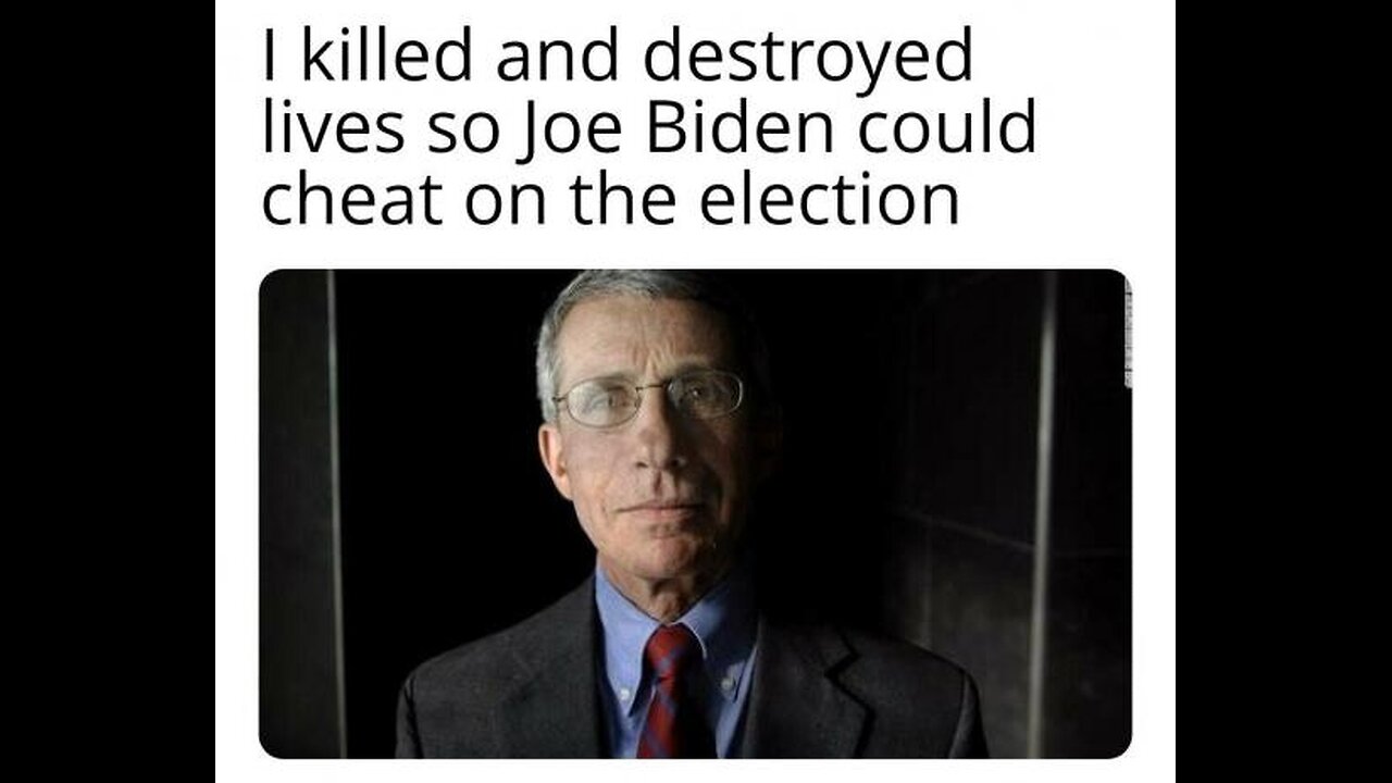 🚨why would liberal democrat cult klan zombie joe Biden preemptive pardon science man anthony fauci