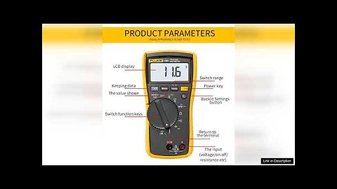 Fluke 116C Digital Multimeter Measures AC/DC Voltage To 600V and AC/DC Current Review