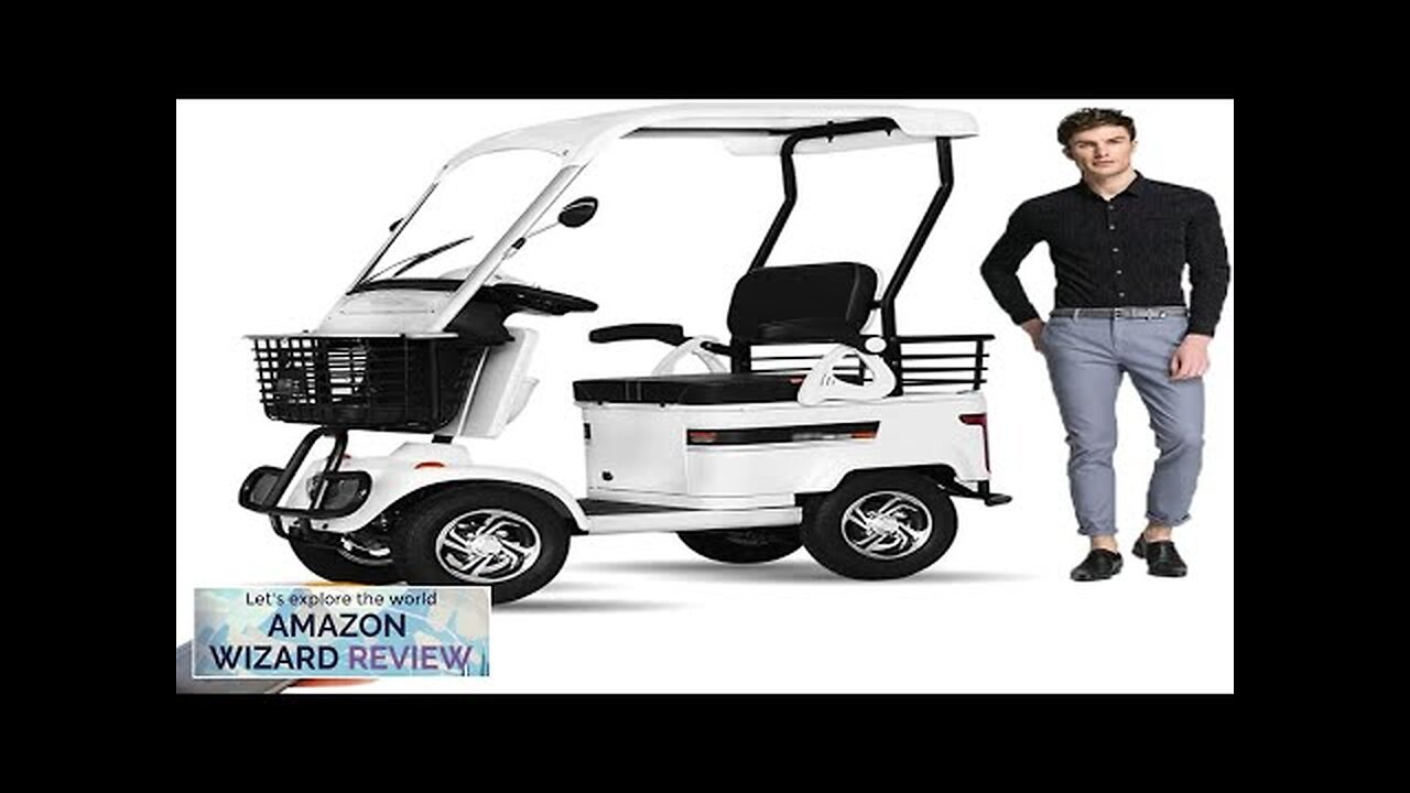 2 Passenger Electric Golf Cart Passenger Cruiser UTV&with Extra Large Capacity Storage Review