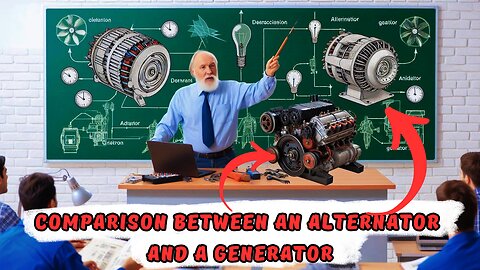 comparison between an alternator and a generator