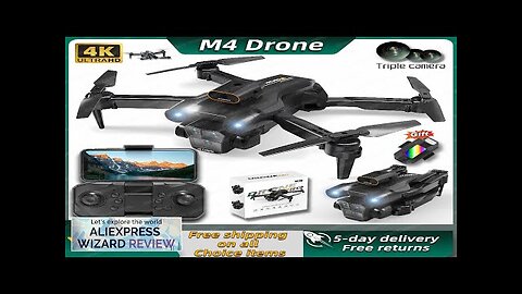 New M4 RC Drone 4K Professinal With 5G WIFI MINI Dron Triple Review