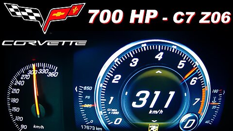 Corvette C7 Z06 0-300 Acceleration Onboard Autobahn MF-RS750 Stingray