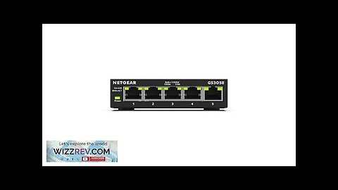 NETGEAR 5 Port Gigabit Ethernet Managed Network Switch (GS305E) Desktop or Review