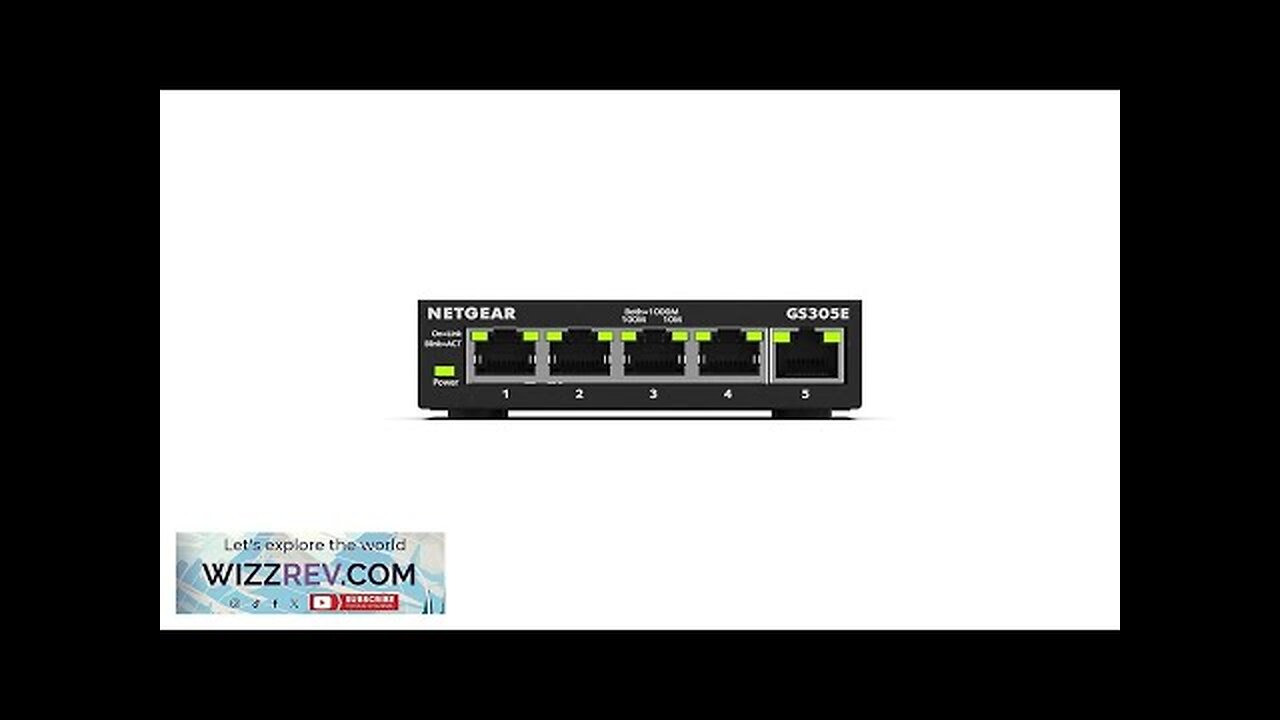 NETGEAR 5 Port Gigabit Ethernet Managed Network Switch (GS305E) Desktop or Review