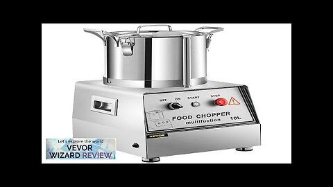 VEVOR 110V Commercial Food Processor 10L Capacity 1100W Electric Food Cutter 1400RPM Review