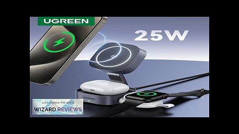 UGREEN Qi2 25W Magnetic Wireless Charger Stand 2-in-1 Charging Stand For iPhone Review