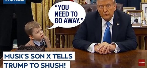 Musk s Son Viral Video Elon Musk s Son X Æ Tells Donald Trump To Shush His Mouth Trump News