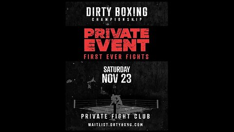 Dirty Boxing Private Event - Nov 23 2024 - Miami, FL