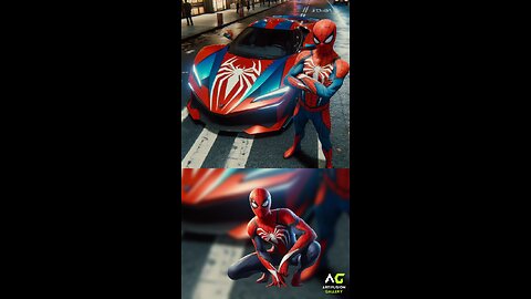 Superheroes with their super cars 💥 - #shorts #marvel #dc #avengers #spiderman #batman #ironman #car