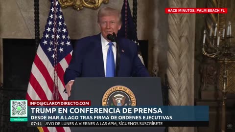 Trunp firma nuevas ordenes ejecutivas en Mar A Lago Últimas noticias del gobierno TRUMP EN ESPAÑOL