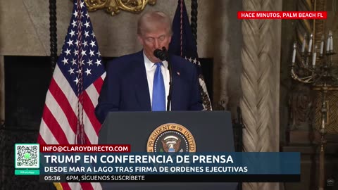 Trunp firma nuevas ordenes ejecutivas en Mar A Lago Últimas noticias del gobierno TRUMP EN ESPAÑOL